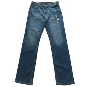 Men's Blue Straight Legs Jeans